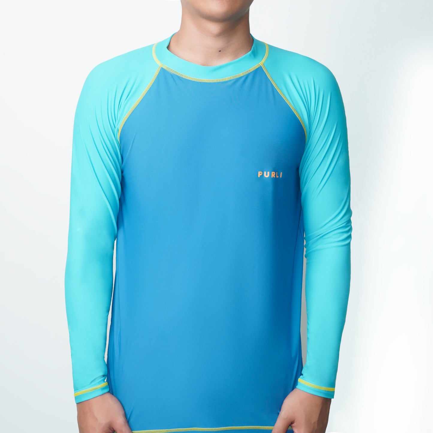 JAMAICAN INDIGO MEN'S RASHGUARD