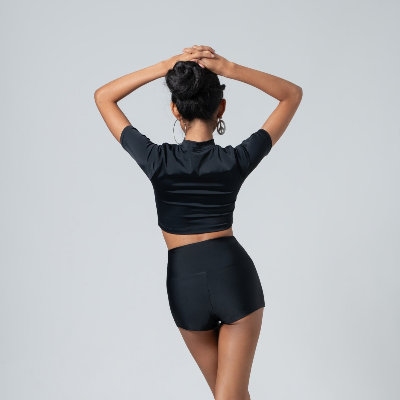 BLACK SWIM SHORTS