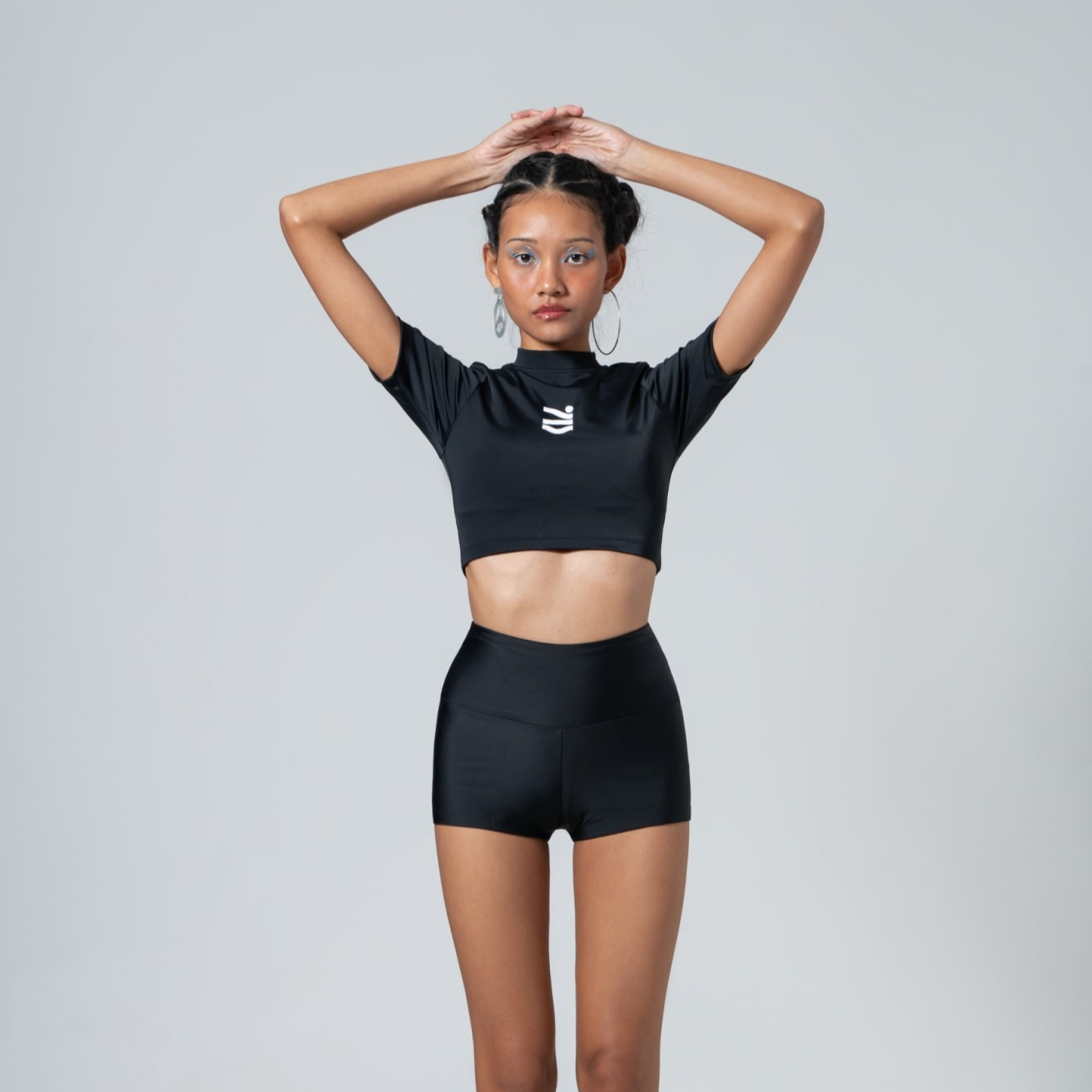 BLACK SWIM SHORTS