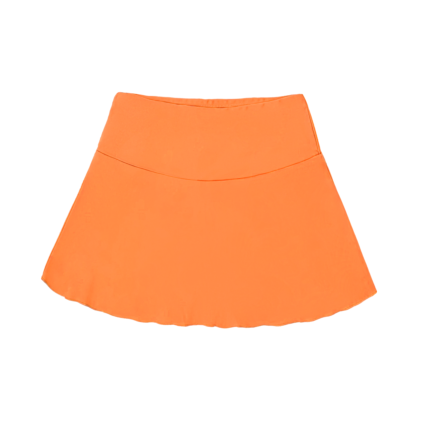 SOLID NECTARINE SWIM SKIRT WITH POCKET