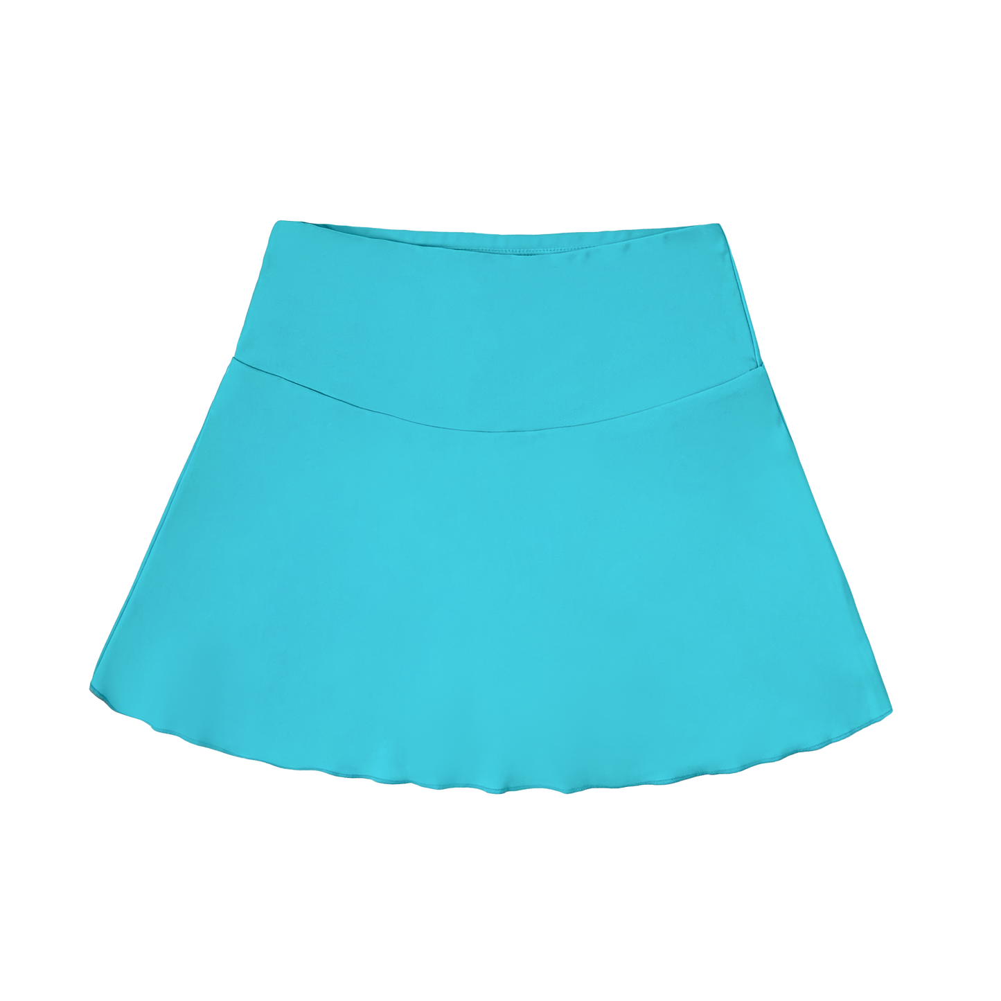 SOLID VIRIDIAN SWIM SKIRT WITH POCKET