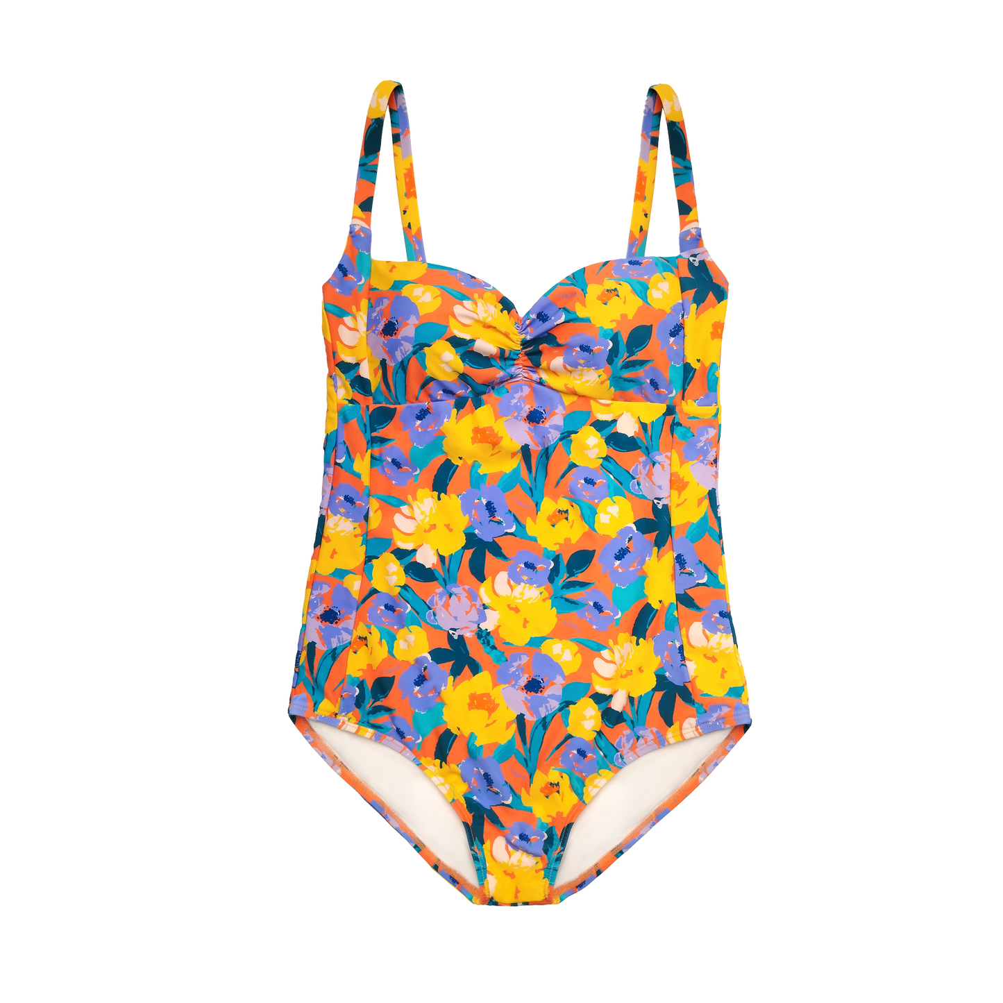 FIORI NECTARINE RUCHED ONE-PIECE