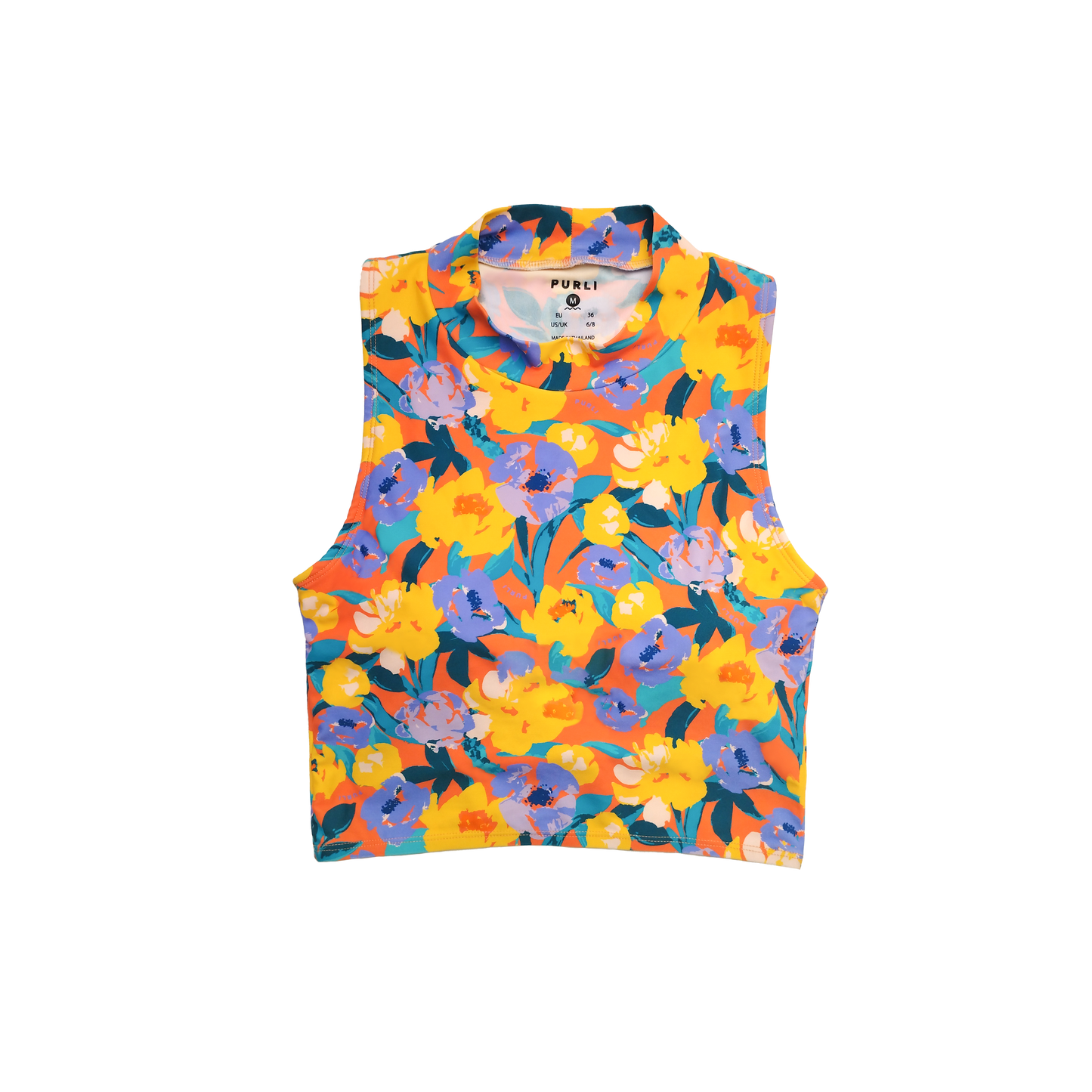 FIORI NECTARINE CROPPED SWIM TOP