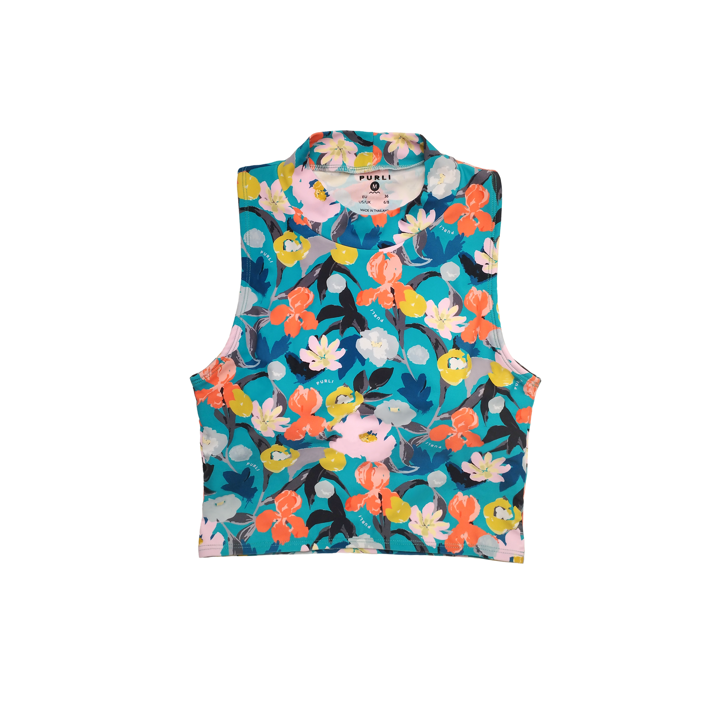 FIORI VIRIDIAN CROPPED SWIM TOP