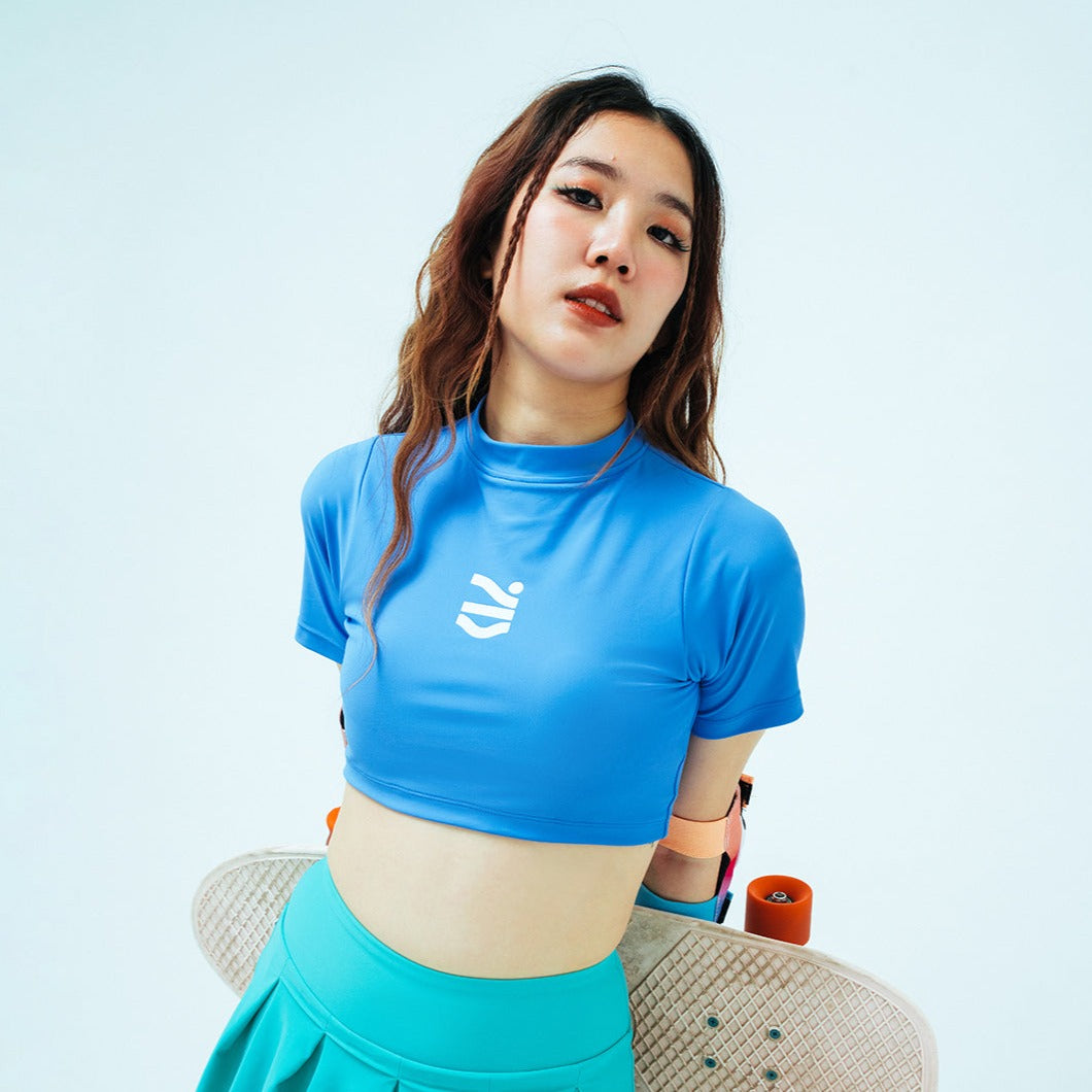 BLUE CROP TEE