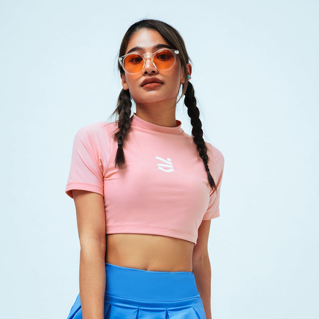 PINK CROP TEE