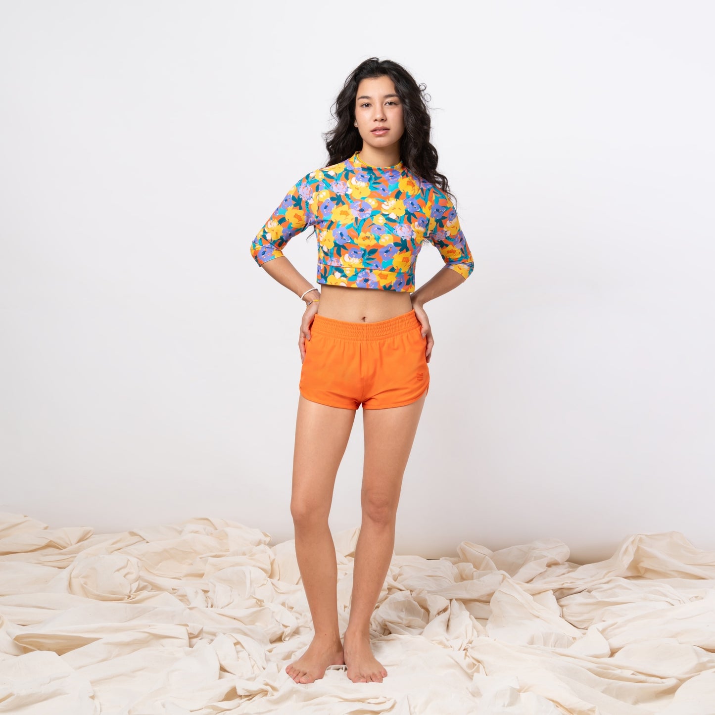 SOLID NECTARINE HW SURF SHORTS