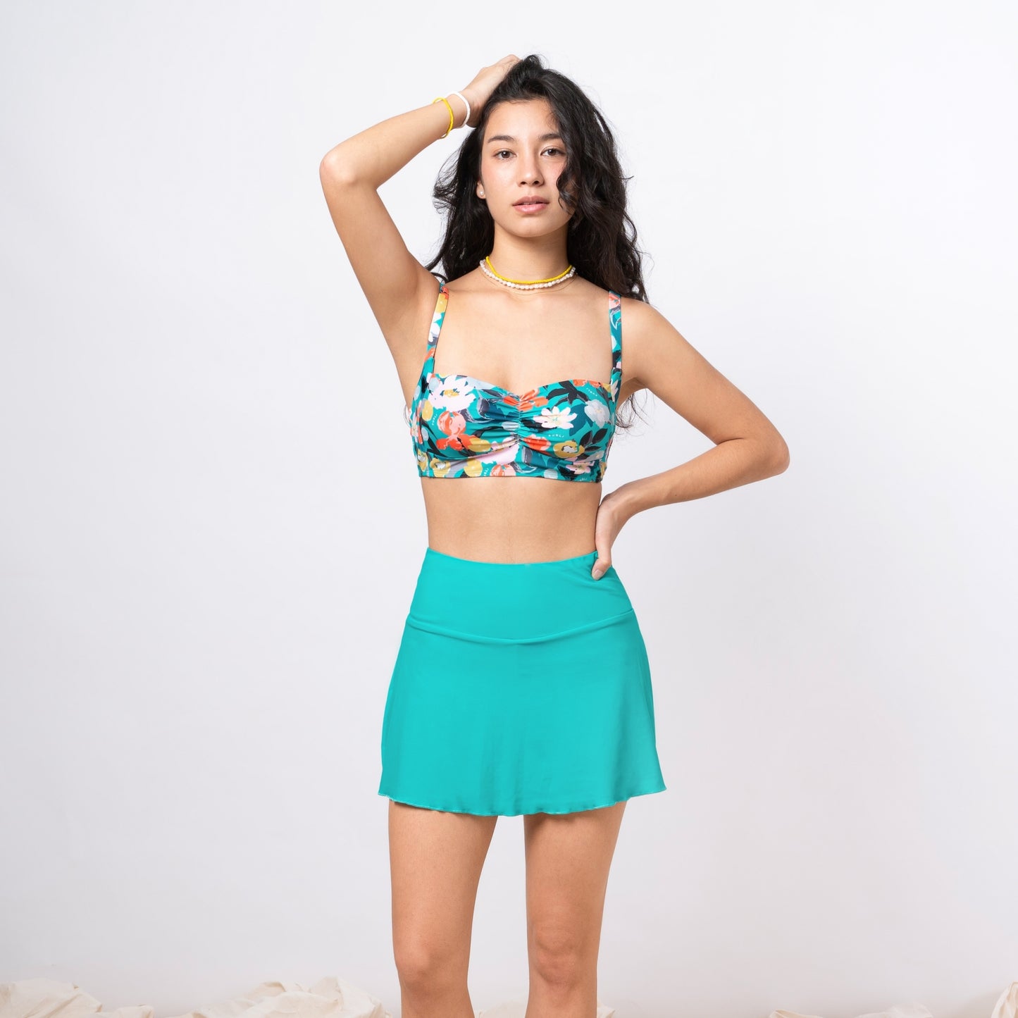 FIORI VIRIDIAN RUCHED BRA