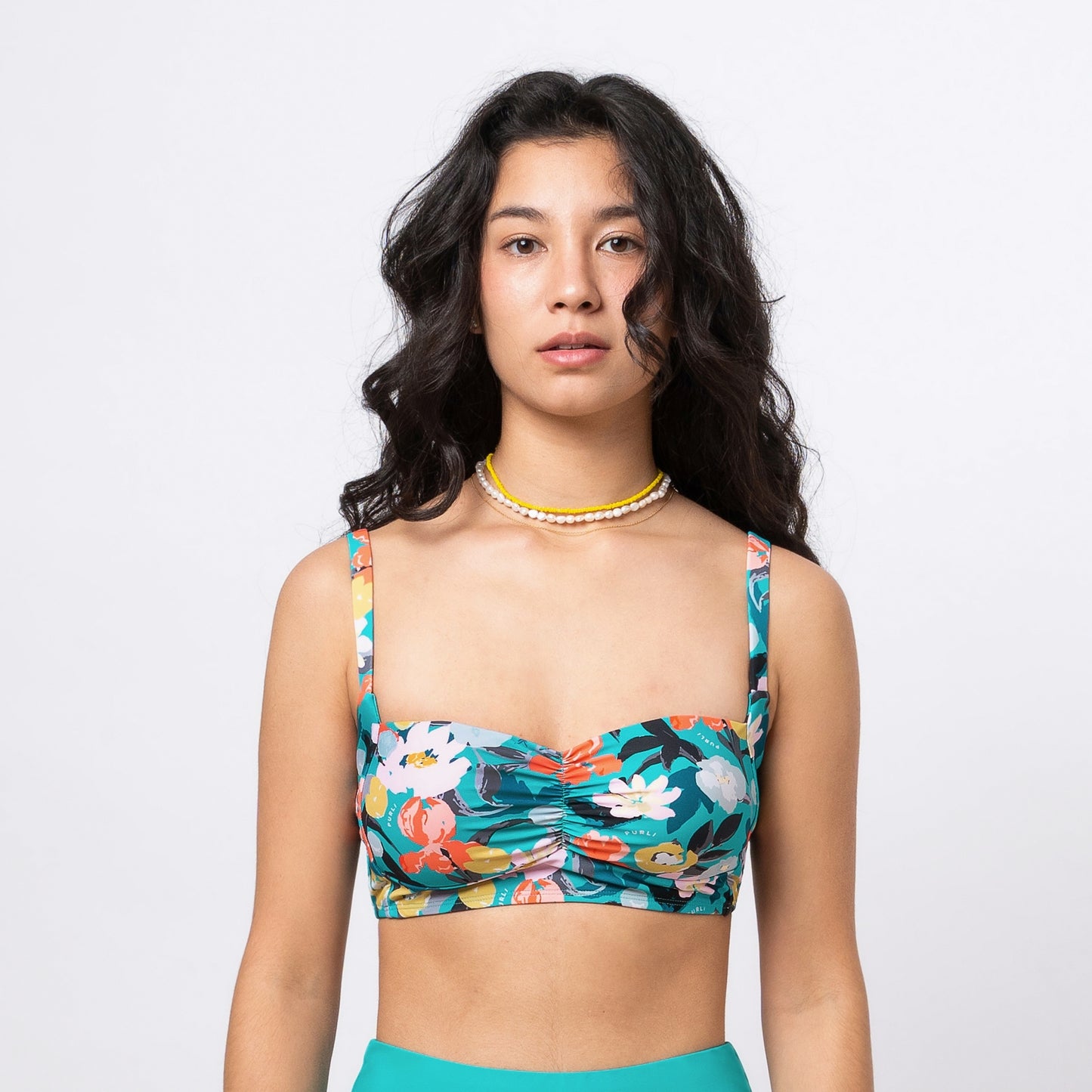 FIORI VIRIDIAN RUCHED BRA