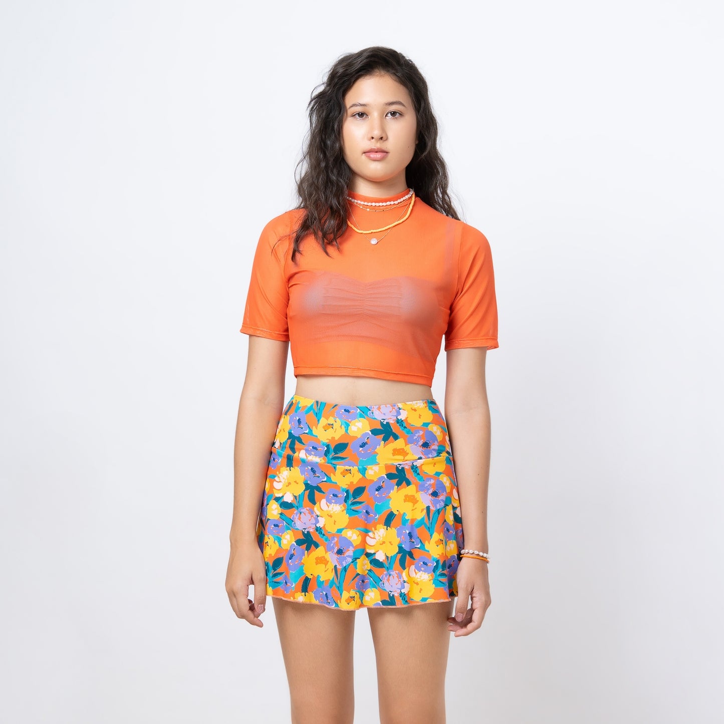 FIORI NECTARINE SWIM SKIRT WITH POCKET