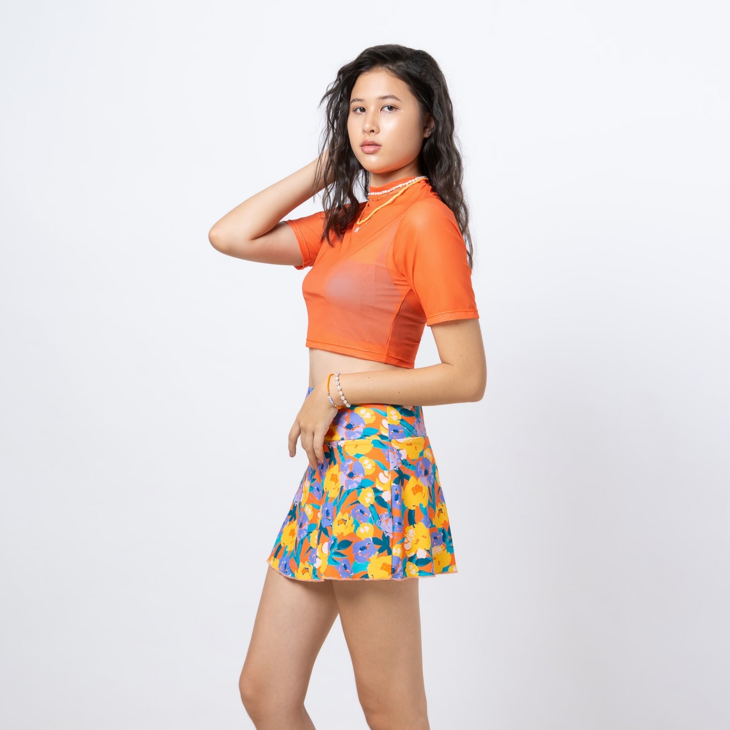 FIORI NECTARINE SWIM SKIRT WITH POCKET