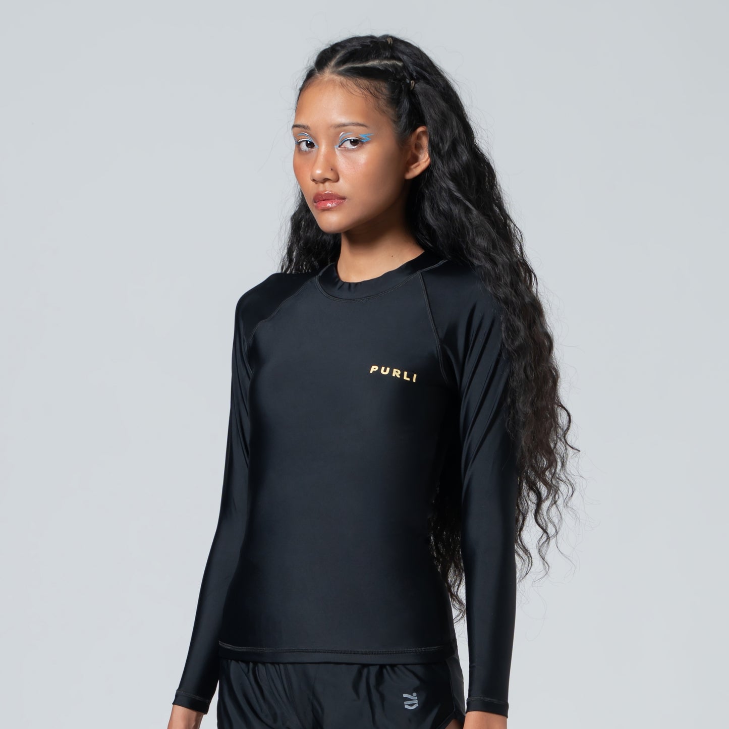 BASIC BLACK RASHGUARD