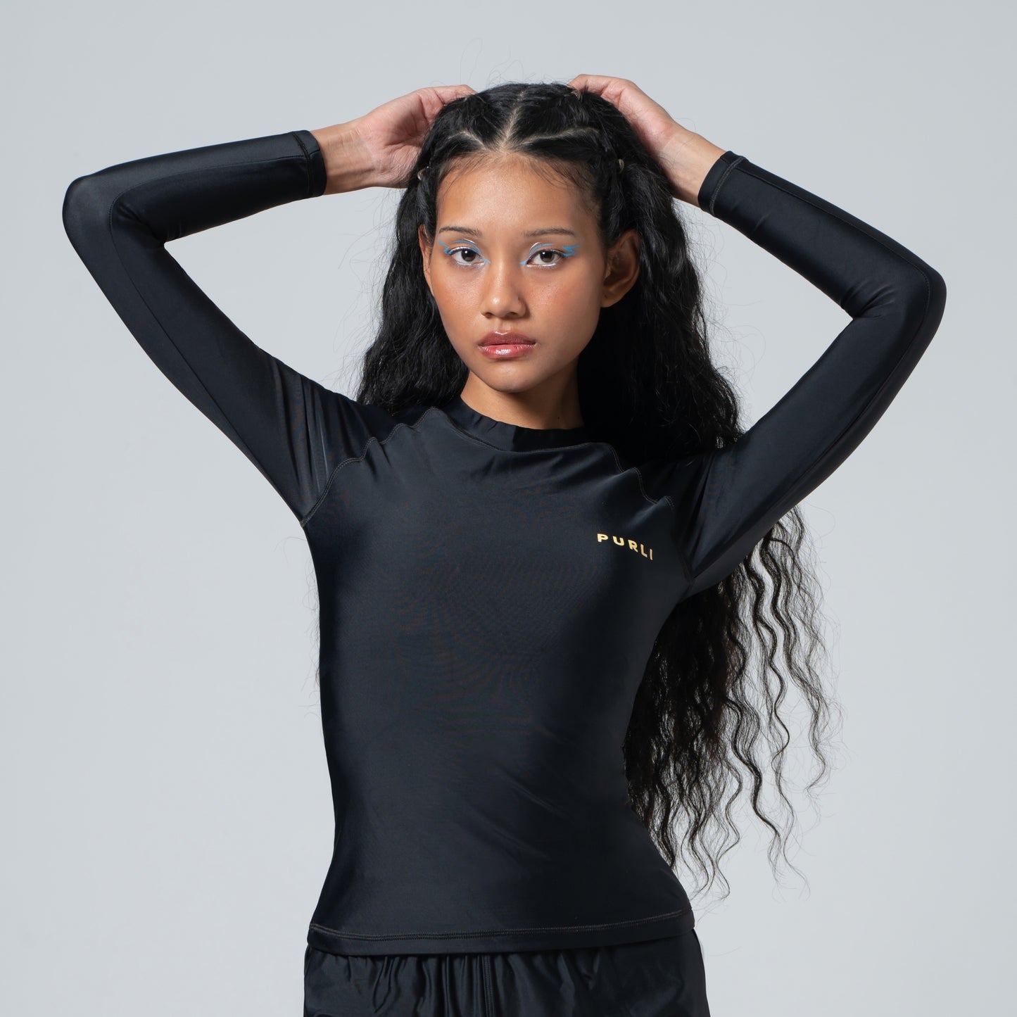 BASIC BLACK RASHGUARD