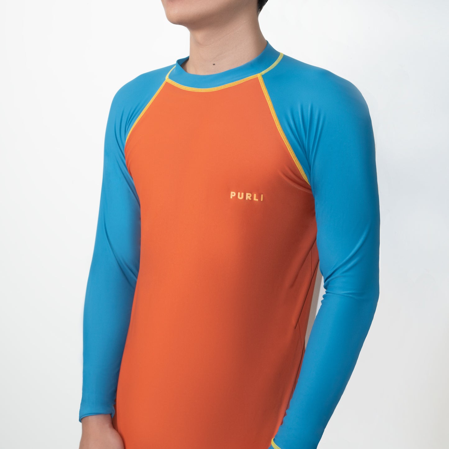 MADAGASCAN RED MEN'S RASHGUARD