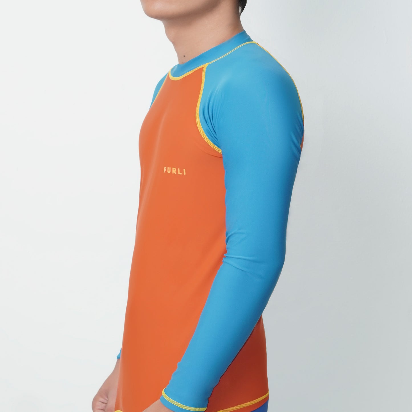 MADAGASCAN RED MEN'S RASHGUARD