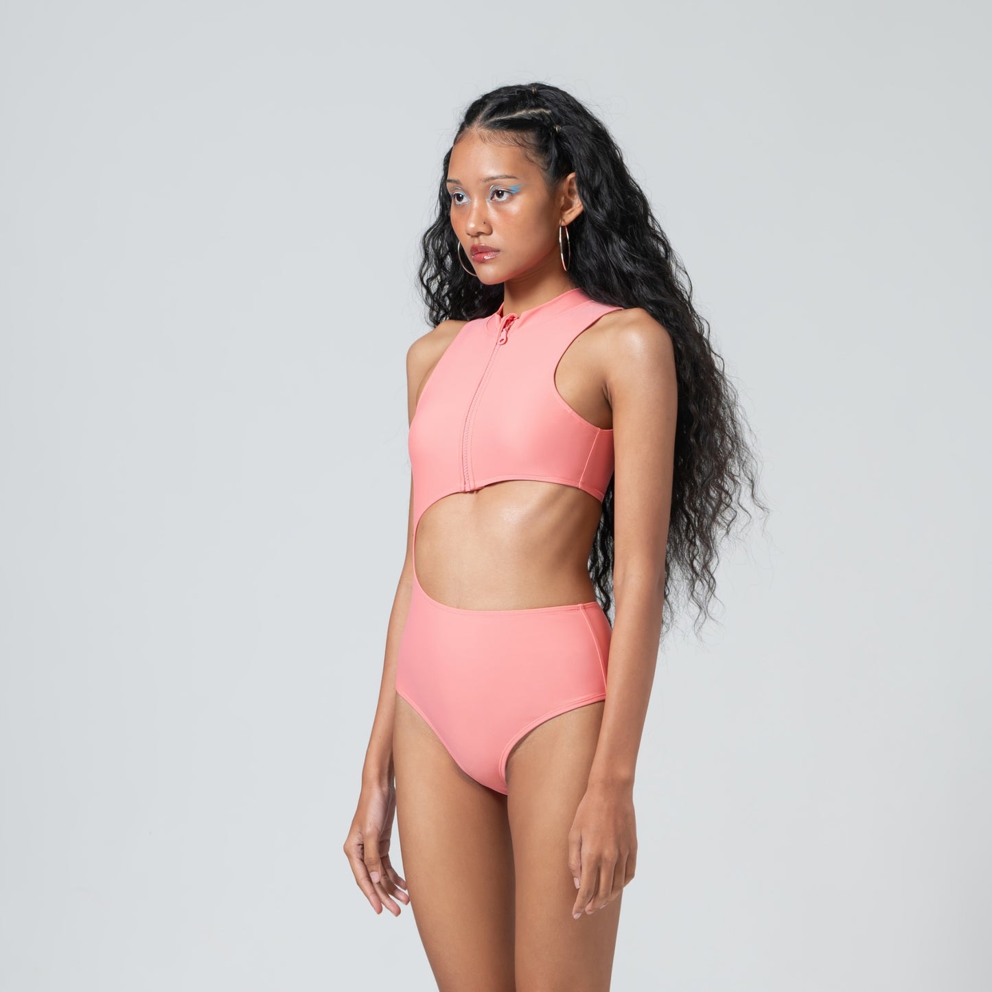 STRAWBERRY ICE CONCAVE WAIST ONE-PIECE